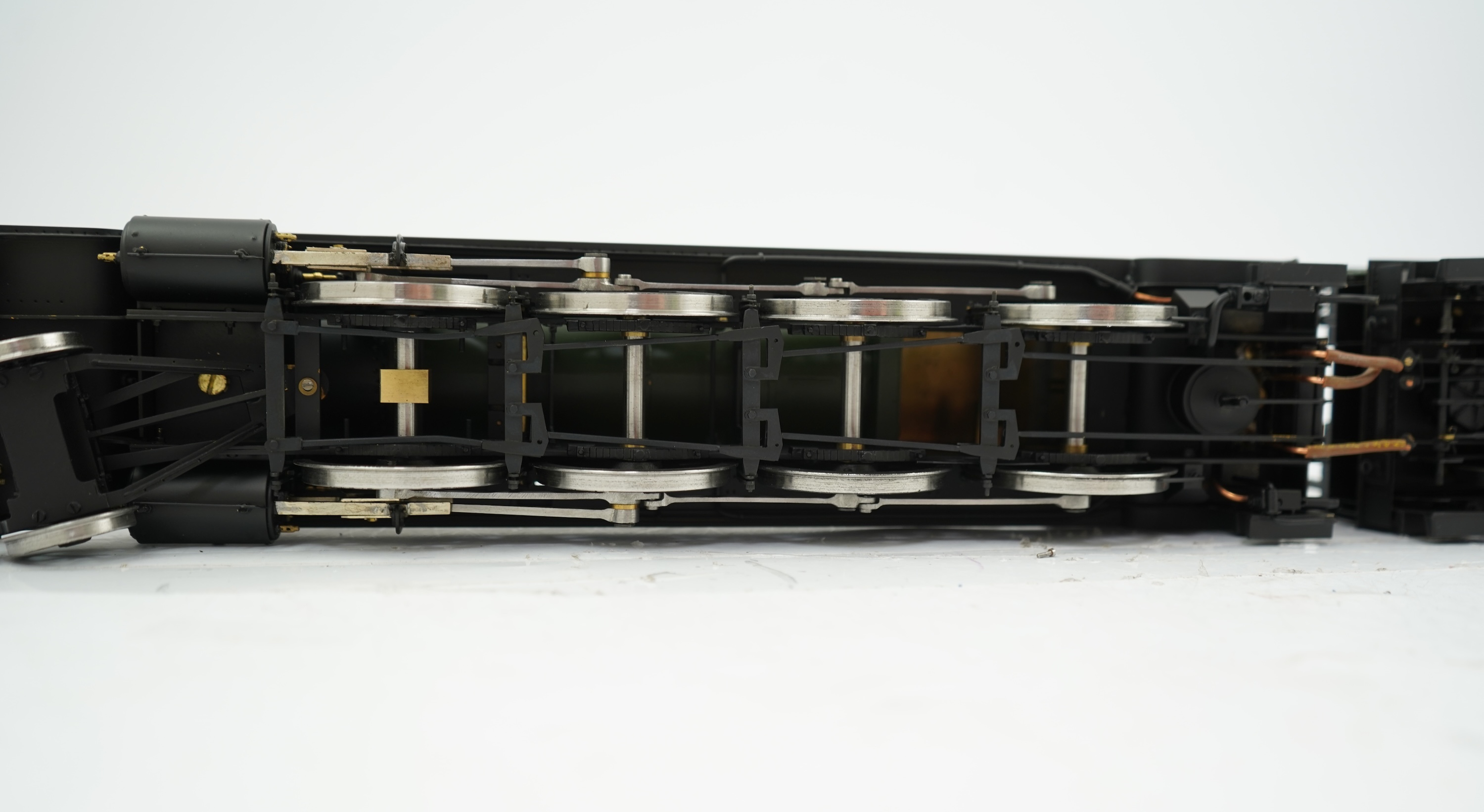 A Gauge One model of GWR Class 47xx, 4700, 2-8-0 tender locomotive, unpowered, well constructed and painted, the cab interior has been left unpainted.